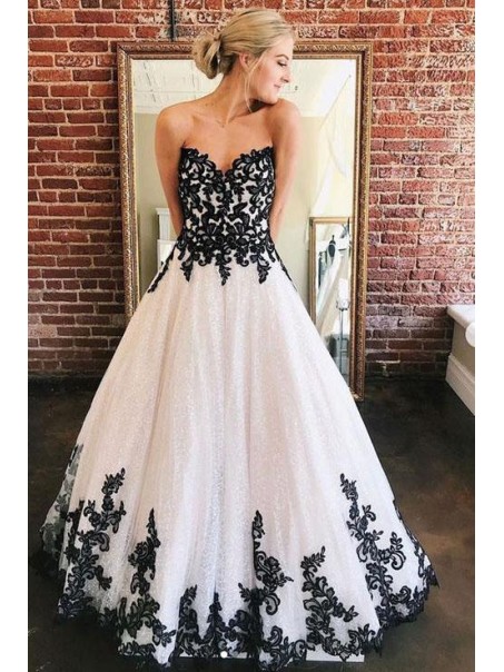 A-Line Sweetheart Lace Long Prom Dress Formal Evening Dresses 99501435