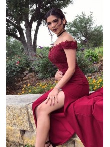 Mermaid Off-the-Shoulder Lace Long Prom Dress Formal Evening Dresses 99501436 Mermaid Off-the-Shoulder Lace Long Prom Dress Formal Evening Dresses 99501436