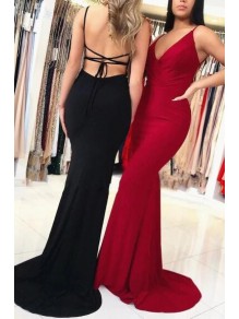Mermaid Spaghetti Straps Long Prom Dress Formal Evening Dresses 99501437 Mermaid Spaghetti Straps Long Prom Dress Formal Evening Dresses 99501437