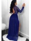 Long Sleeves Chiffon Lace Long Prom Dress Formal Evening Dresses 99501455