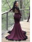 Mermaid Long Sleeves Lace Appliques Long Prom Dress Formal Evening Dresses 99501464