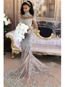 Mermaid Lace Long Sleeves Prom Dress Formal Evening Dresses 99501467 Mermaid Lace Long Sleeves Prom Dress Formal Evening Dresses 99501467