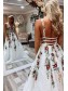 Elegant A-Line V-Neck Long Prom Dress Formal Evening Dresses 99501491
