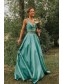 A-Line Two Pieces Long Prom Dress Formal Evening Dresses 99501499