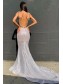 Mermaid V-Neck Sparkling Long Prom Dress Formal Evening Dresses 99501501