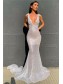 Mermaid V-Neck Sparkling Long Prom Dress Formal Evening Dresses 99501501