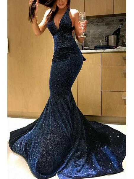 Mermaid Sparkling Long Prom Dress Formal Evening Dresses 99501507