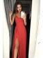 Sheath V-Neck Long Prom Dress Formal Evening Dresses 99501509