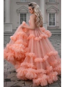 A-Line Beaded Tulle Long Prom Dress Formal Evening Dresses 99501511 A-Line Beaded Tulle Long Prom Dress Formal Evening Dresses 99501511