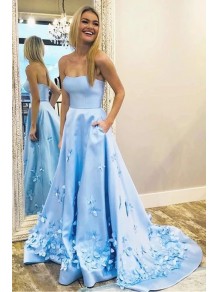 A-Line Strapless Long Prom Dress Formal Evening Dresses 99501527 A-Line Strapless Long Prom Dress Formal Evening Dresses 99501527
