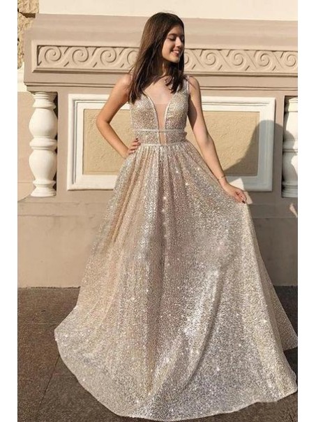 A-Line Sparkling Long Prom Dress Formal Evening Dresses 99501529 A-Line Sparkling Long Prom Dress Formal Evening Dresses 99501529