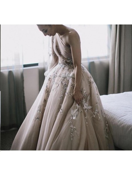 A-Line One-Shoulder Long Prom Dress Formal Evening Dresses 99501532 A-Line One-Shoulder Long Prom Dress Formal Evening Dresses 99501532