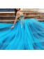 A-Line Lace Tulle Off-the-Shoulder Long Prom Dress Formal Evening Dresses 99501540