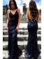 Mermaid Lace V-Neck Long Prom Dress Formal Evening Dresses 99501544