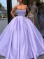 Ball Gown Satin Lace Long Prom Dress Formal Evening Dresses 99501553