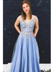 A-Line V-neck Long Prom Dress Formal Evening Dresses 99501555 A-Line V-neck Long Prom Dress Formal Evening Dresses 99501555