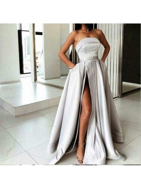 A-Line Strapless Long Prom Dress Formal Evening Dresses 99501579 A-Line Strapless Long Prom Dress Formal Evening Dresses 99501579