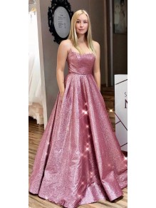 A-Line Sparkle Long Prom Dress Formal Evening Dresses 99501585