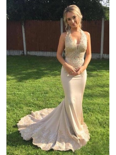 Mermaid Lace V-Neck Long Prom Dress Formal Evening Dresses 99501593 Mermaid Lace V-Neck Long Prom Dress Formal Evening Dresses 99501593