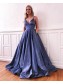 A-Line V-Neck Long Prom Dress Formal Evening Dresses 99501601 A-Line V-Neck Long Prom Dress Formal Evening Dresses 99501601