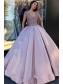 Ball Gown Bead Lace V-Neck Long Prom Dress Formal Evening Dresses 99501608