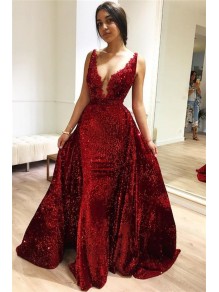 Sparkle V-Neck Long Prom Dress Formal Evening Dresses 99501614 Sparkle V-Neck Long Prom Dress Formal Evening Dresses 99501614