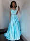 A-Line Beaded Long Prom Dress Formal Evening Dresses 99501617
