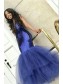 Mermaid V-Neck Sequins Tulle Long Prom Dress Formal Evening Dresses 99501621