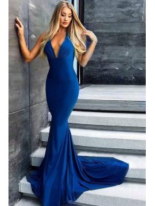 Mermaid V-Neck Long Prom Dress Formal Evening Dresses 99501630