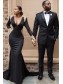 Mermaid Long Sleeves Lace V-Neck Long Black Prom Dress Formal Evening Dresses 99501636 Mermaid Long Sleeves Lace V-Neck Long Black Prom Dress Formal Evening Dresses 99501636