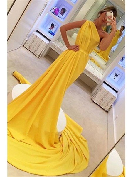 Sheath One-Shoulder Long Prom Dress Formal Evening Dresses 99501650 Sheath One-Shoulder Long Prom Dress Formal Evening Dresses 99501650