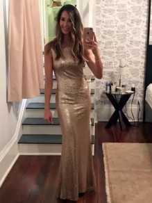 Mermaid Sequins Long Prom Dress Formal Evening Dresses 99501651