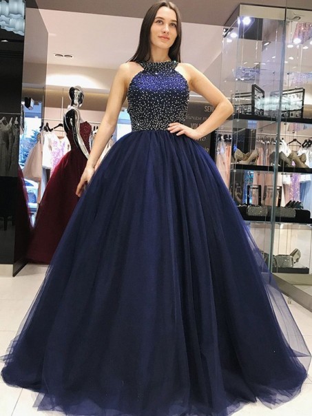 Ball Gown Beaded Long Navy Blue Prom Dress Formal Evening Dresses 99501662 Ball Gown Beaded Long Navy Blue Prom Dress Formal Evening Dresses 99501662