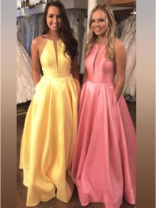 A-Line Satin Long Prom Dress Formal Evening Dresses 99501674 A-Line Satin Long Prom Dress Formal Evening Dresses 99501674