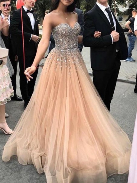 A-Line Beaded Sweetheart Long Prom Dress Formal Evening Dresses 99501677 A-Line Beaded Sweetheart Long Prom Dress Formal Evening Dresses 99501677