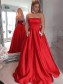 A-Line Beaded Satin Long Prom Dress Formal Evening Dresses 99501685 A-Line Beaded Satin Long Prom Dress Formal Evening Dresses 99501685