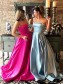 A-Line Beaded Satin Long Prom Dress Formal Evening Dresses 99501685 A-Line Beaded Satin Long Prom Dress Formal Evening Dresses 99501685