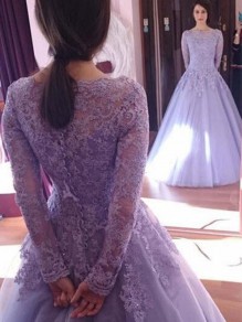 A-Line Long Sleeves Lace Long Prom Dress Formal Evening Dresses 99501693 A-Line Long Sleeves Lace Long Prom Dress Formal Evening Dresses 99501693