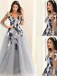 A-Line Long Sleeves V-Neck Long Prom Dress Formal Evening Dresses 99501712 A-Line Long Sleeves V-Neck Long Prom Dress Formal Evening Dresses 99501712