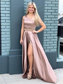 A-Line One-Shoulder Long Prom Dress Formal Evening Dresses 99501715 A-Line One-Shoulder Long Prom Dress Formal Evening Dresses 99501715