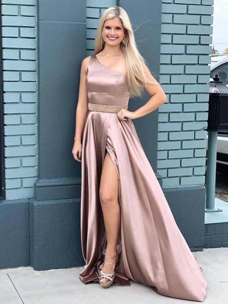 A-Line One-Shoulder Long Prom Dress Formal Evening Dresses 99501715 A-Line One-Shoulder Long Prom Dress Formal Evening Dresses 99501715