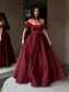 A-Line Off-the-Shoulder Long Prom Dress Formal Evening Dresses 99501738