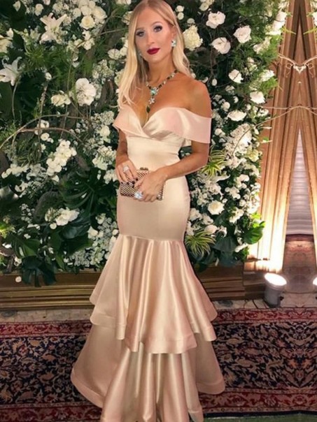 Mermaid Off-the-Shoulder Long Prom Dress Formal Evening Dresses 99501758