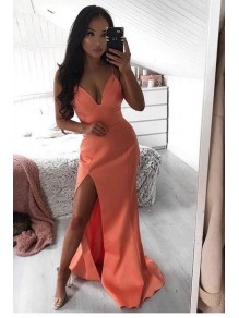 Sheath V-Neck Long Prom Dress Formal Evening Dresses 99501766 Sheath V-Neck Long Prom Dress Formal Evening Dresses 99501766