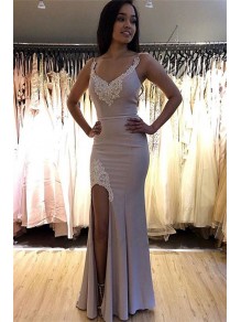 Mermaid Lace V-Neck Long Prom Dress Formal Evening Dresses 99501767 Mermaid Lace V-Neck Long Prom Dress Formal Evening Dresses 99501767
