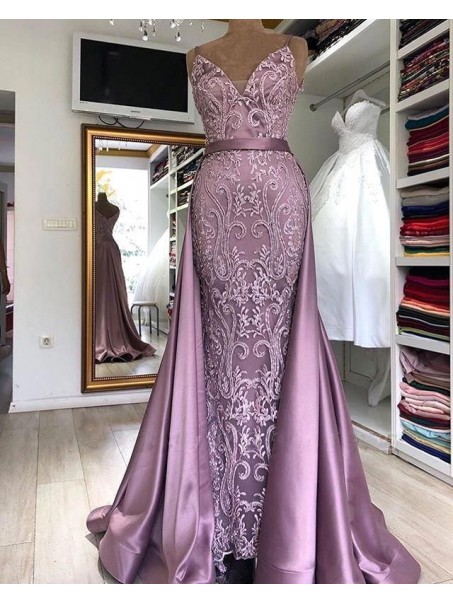 Mermaid Lace Satin Long Prom Dress Formal Evening Dresses 99501772 Mermaid Lace Satin Long Prom Dress Formal Evening Dresses 99501772