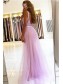 Long Pink Lace Tulle Prom Dress Formal Evening Dresses 99501787 Long Pink Lace Tulle Prom Dress Formal Evening Dresses 99501787