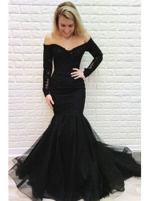 Mermaid Lace Long Black Prom Dress Formal Evening Dresses 99501802 Mermaid Lace Long Black Prom Dress Formal Evening Dresses 99501802