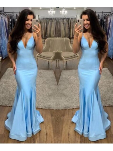 Mermaid V-Neck Long Prom Dress Formal Evening Dresses 99501805