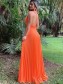 A-Line Spaghetti Straps V-Neck Long Prom Dresses Formal Evening Gowns 99501813